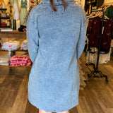 Kailey Floral Print Denim Dress