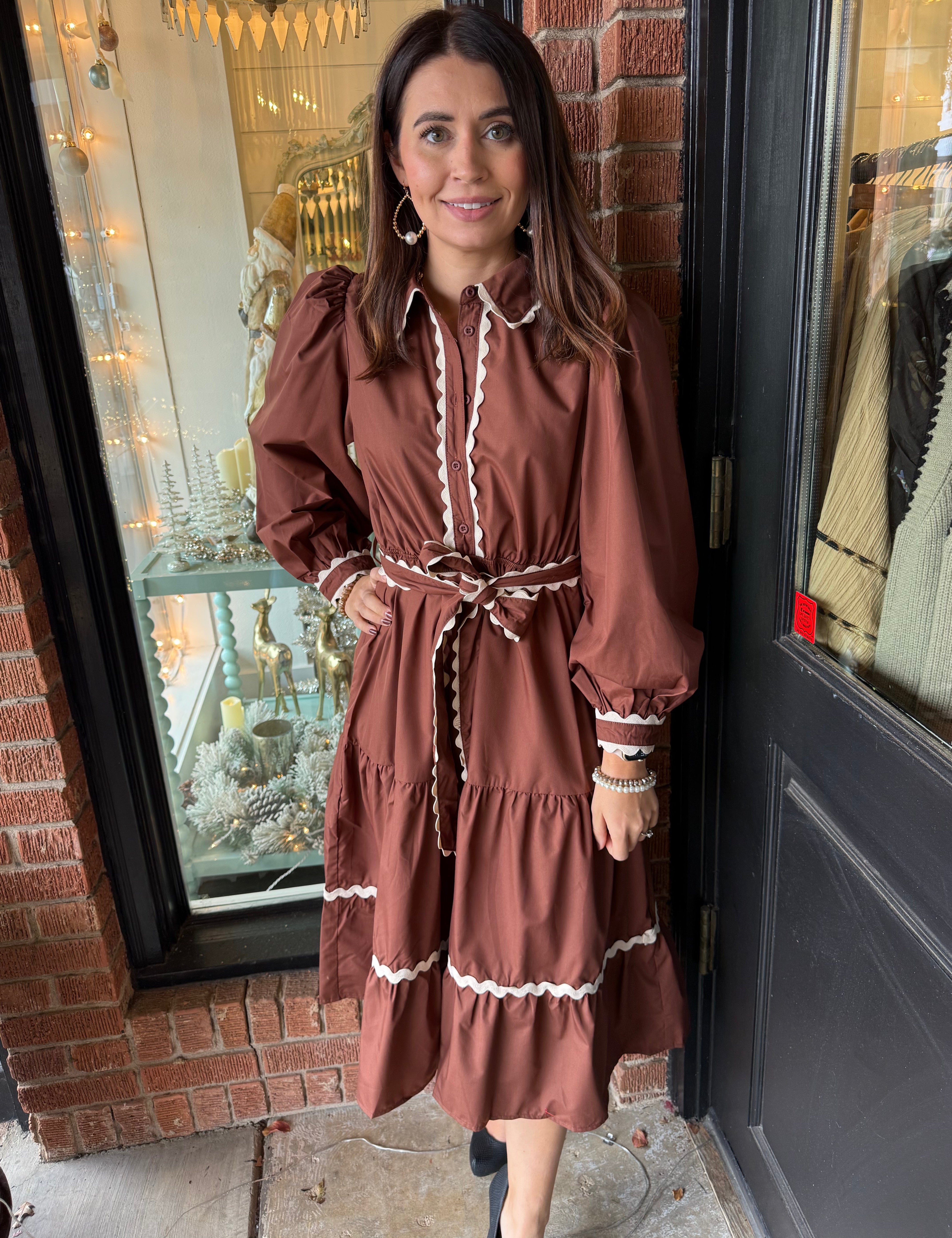 Cassidy Collared Midi Dress