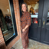 Shelia Button Floral Top