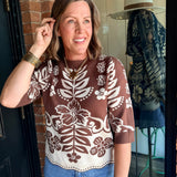 Stevie Pattern Knit Top