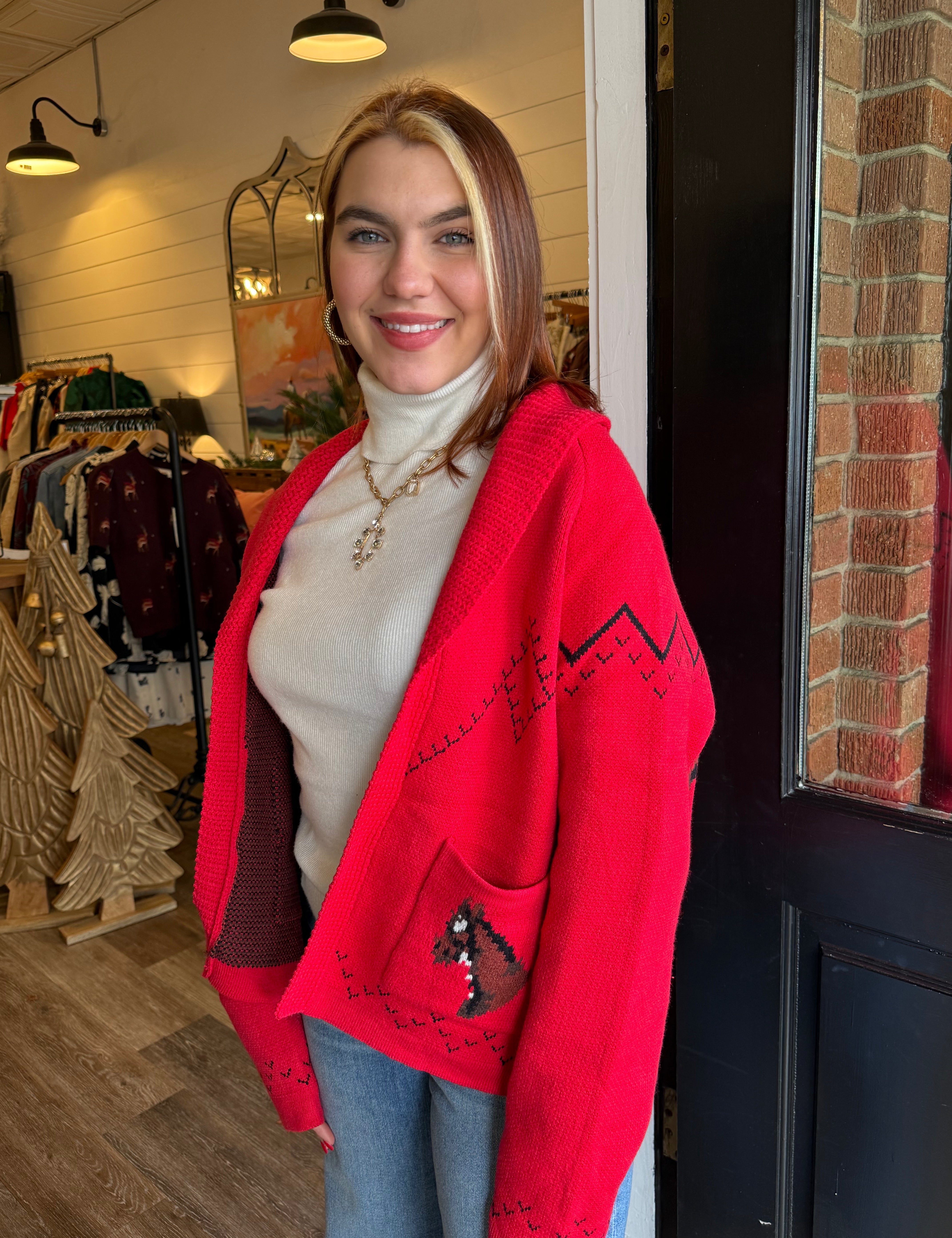 Hanna Horse Knit Cardigan