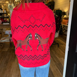 Hanna Horse Knit Cardigan