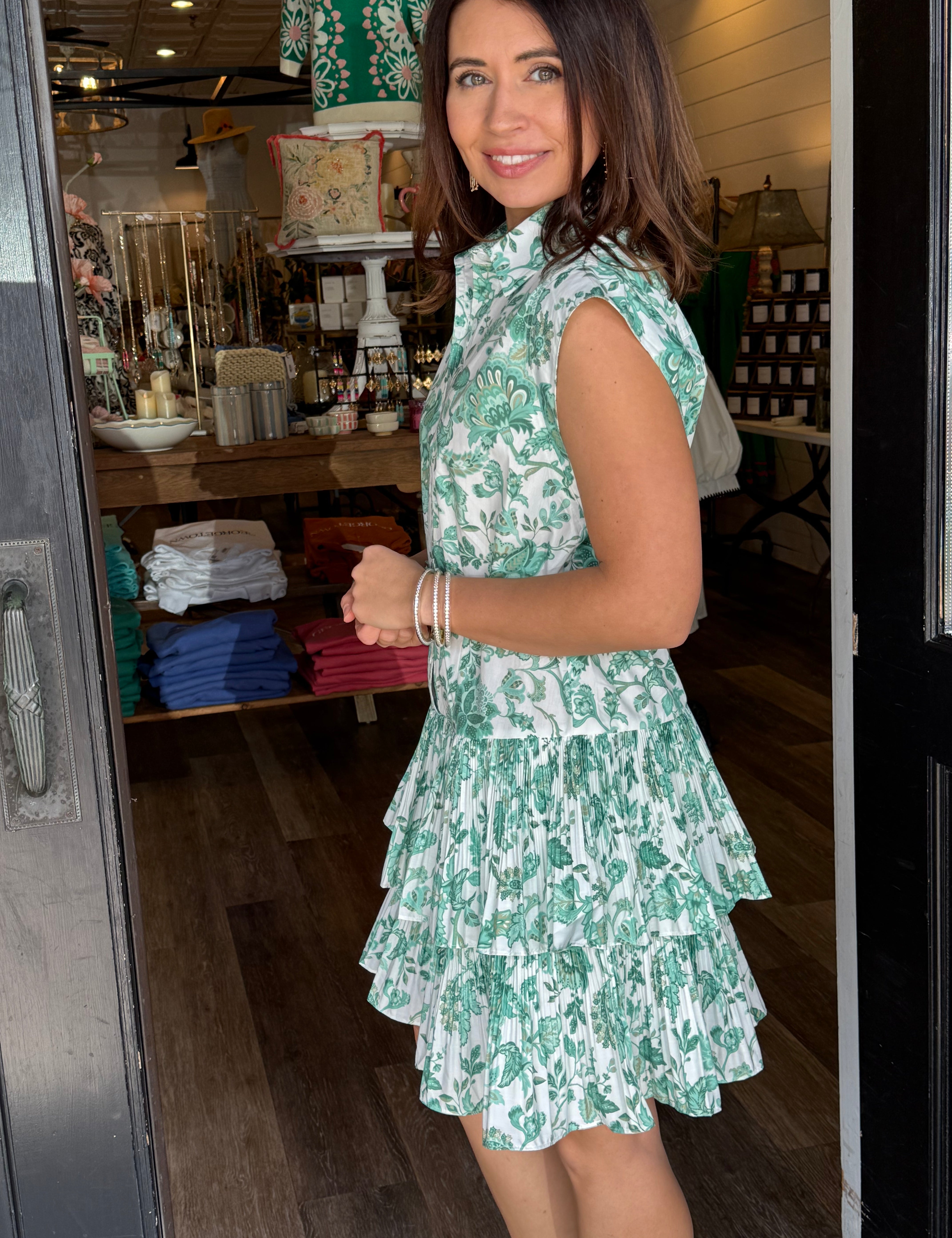 Delilah Floral Dress w/Belt