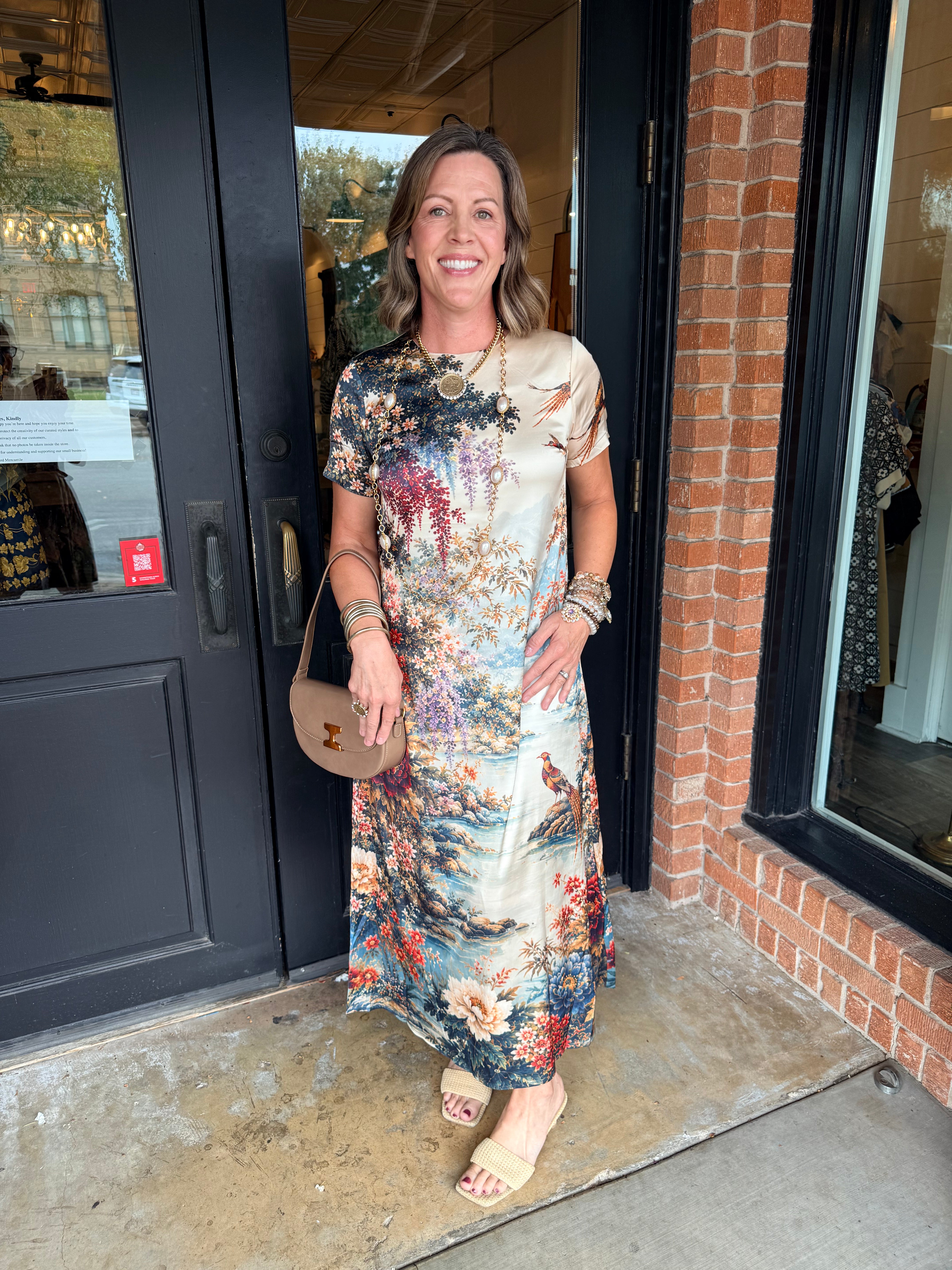 Becca Floral Print Midi Dress