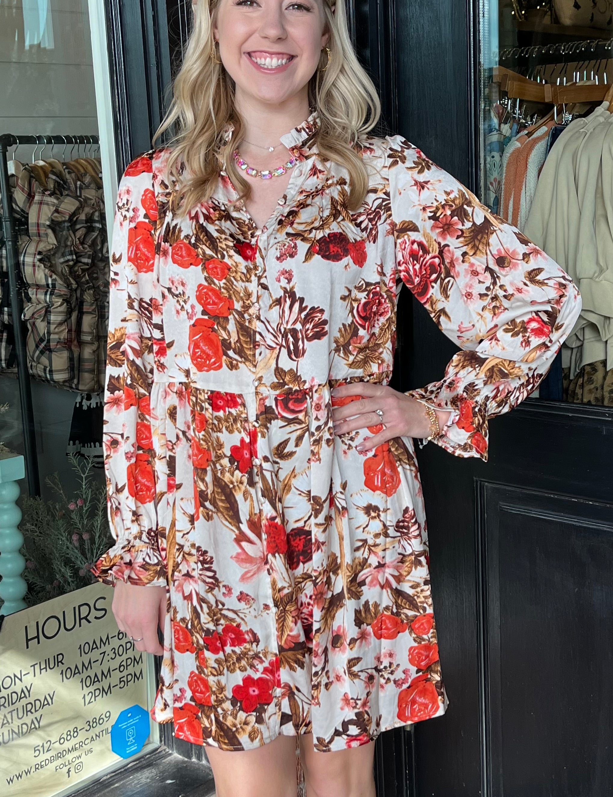 Lorelei Floral Button Dress