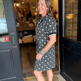 Stevie Floral Zip Front Mini Dress