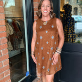 Lindsy Embroidered A-Line Dress