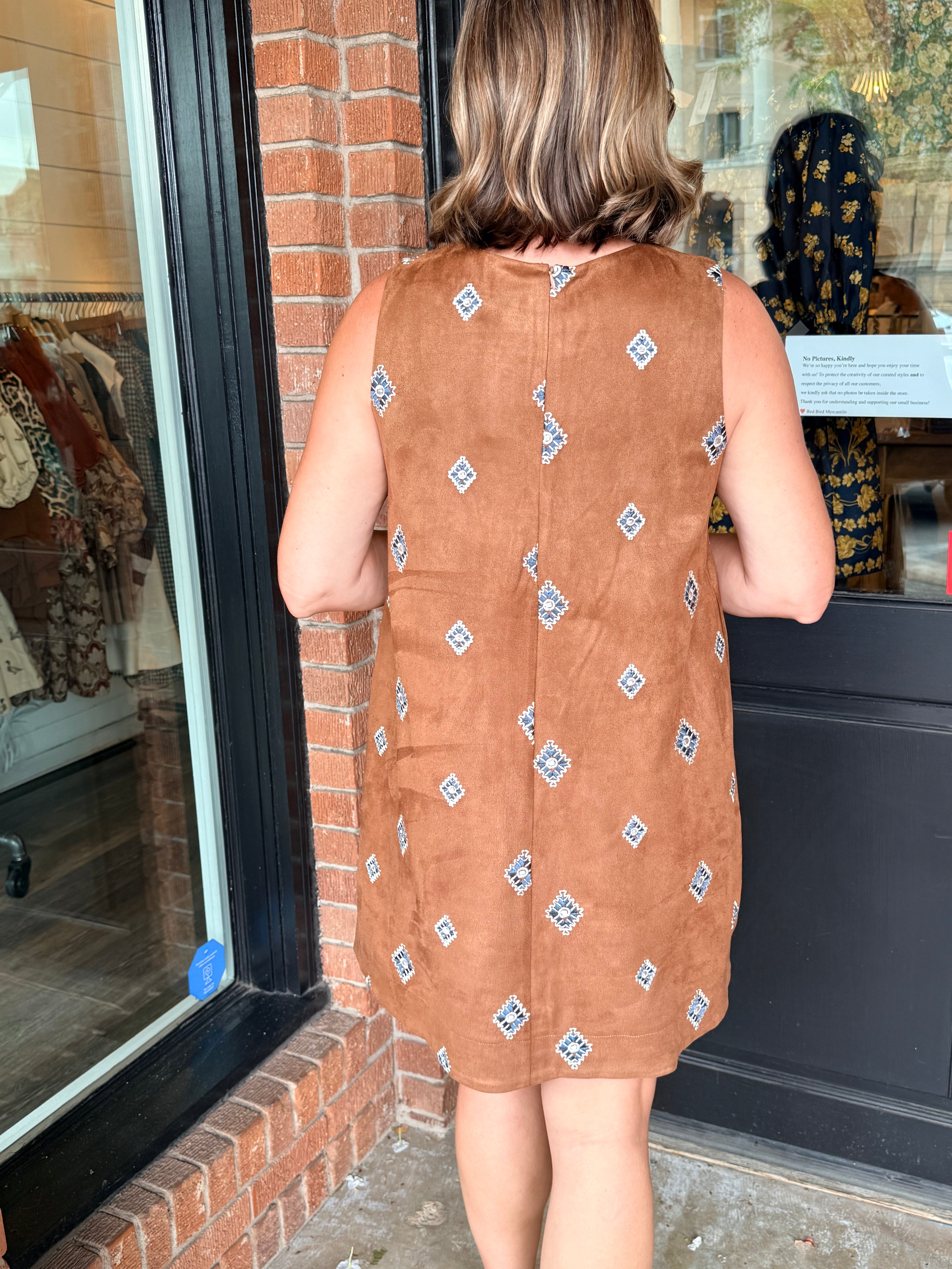 Lindsy Embroidered A-Line Dress
