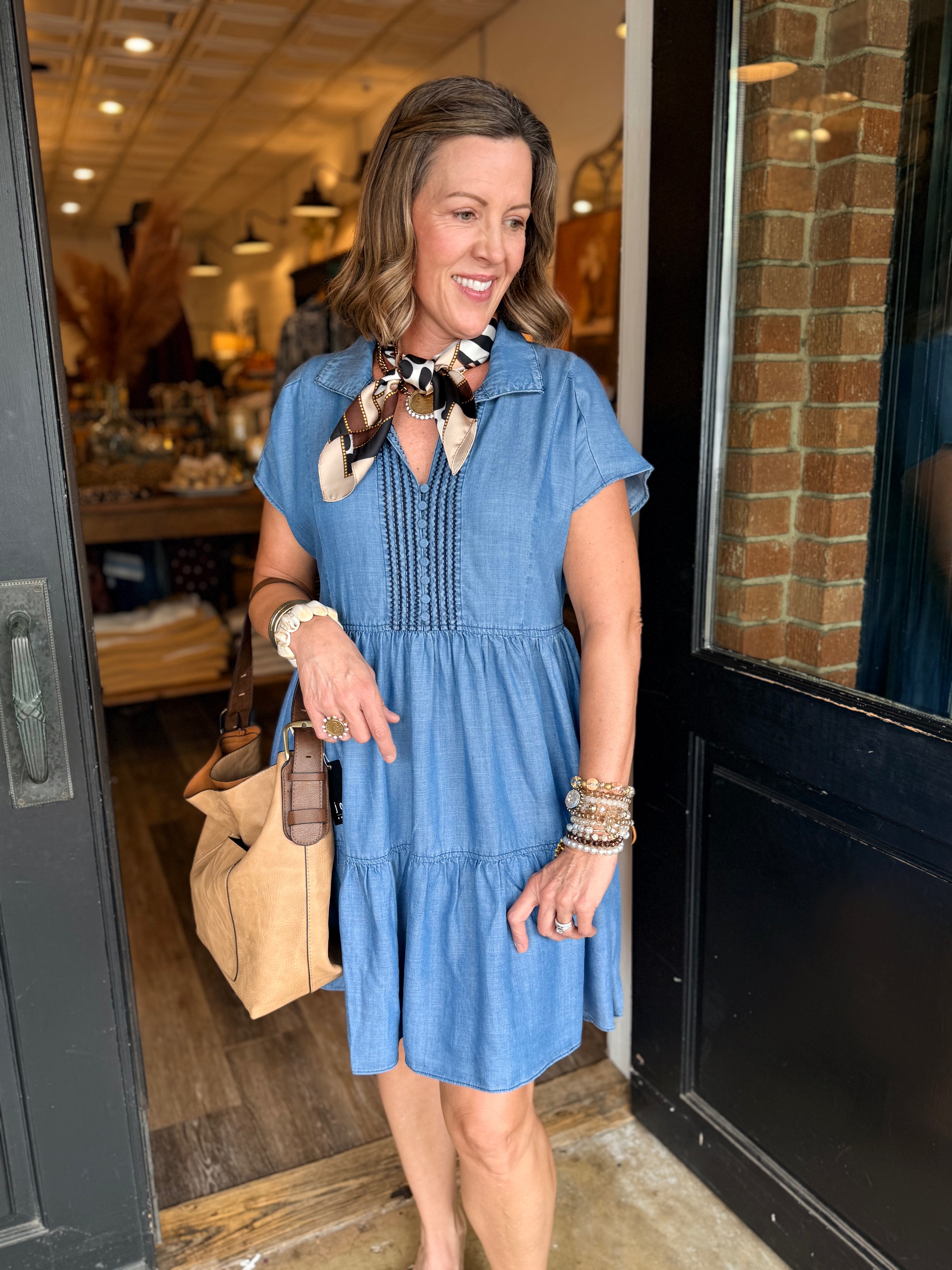 Bentley Chambray Mini Dress