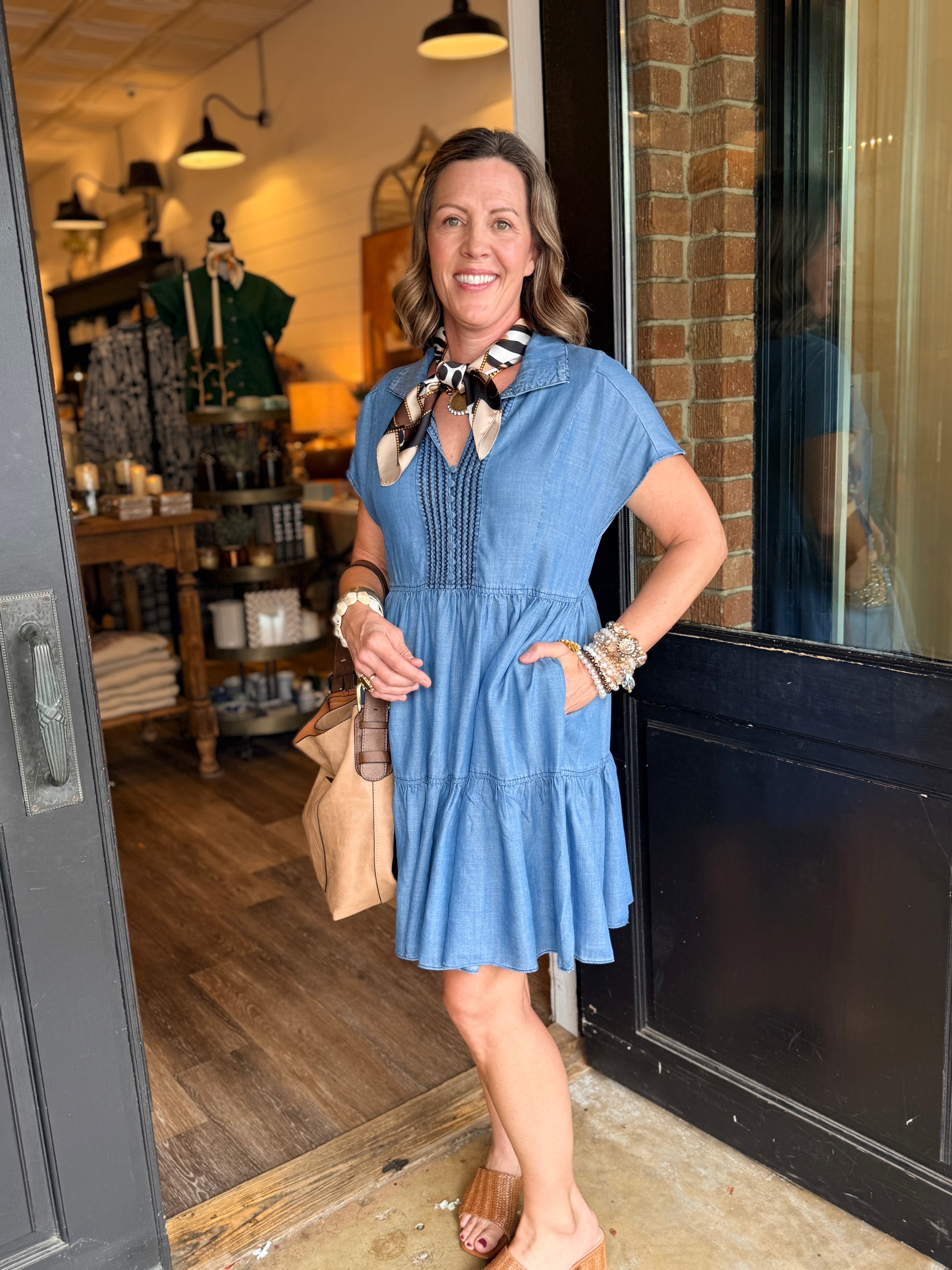 Bentley Chambray Mini Dress
