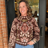 Mason Floral Knit Sweater