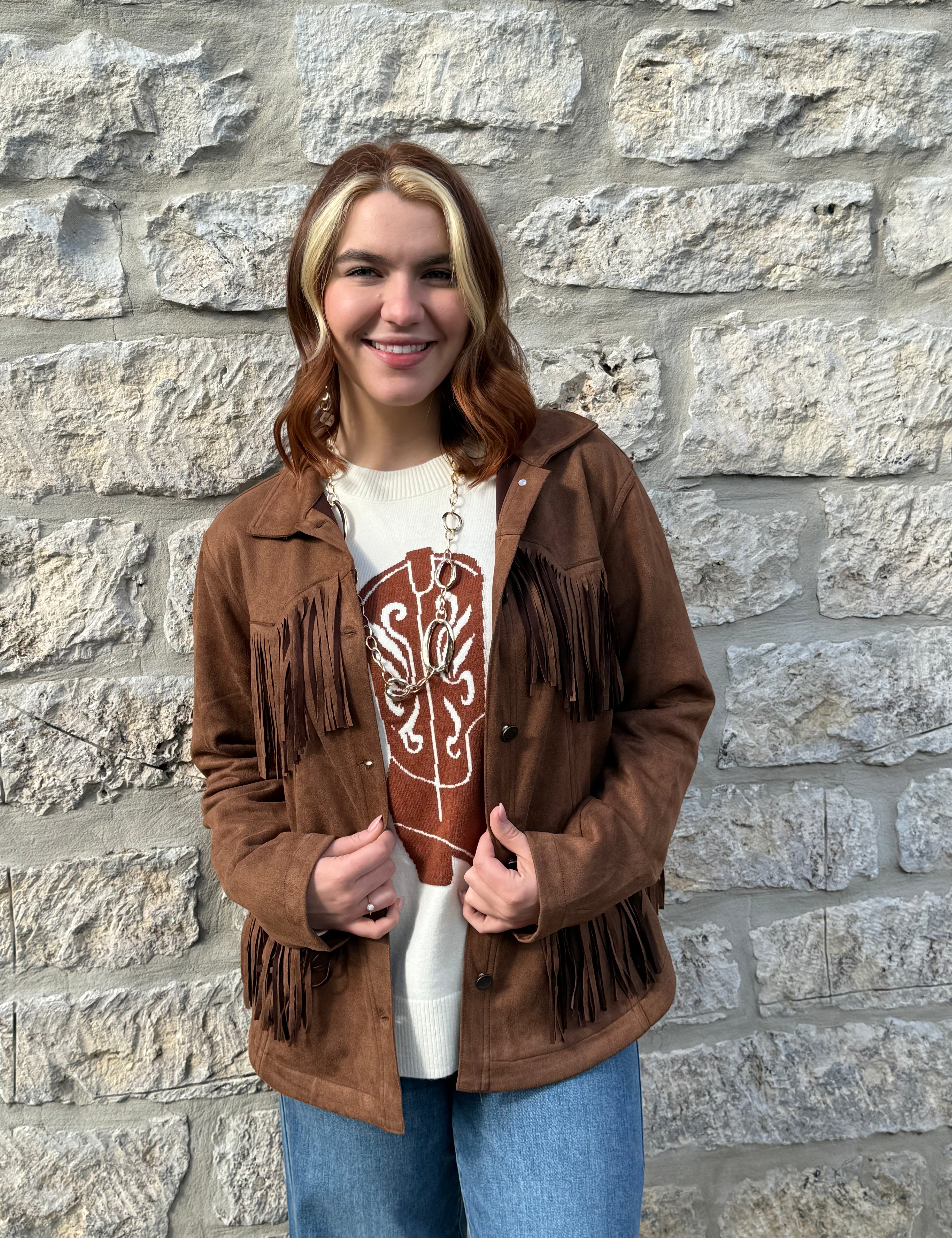 Dakota Fringe Suede Jacket