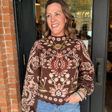 Mason Floral Knit Sweater