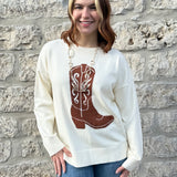 Cowboy Boot Graphic Sweatshirt