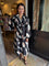 Neely Abstract Print Midi Dress