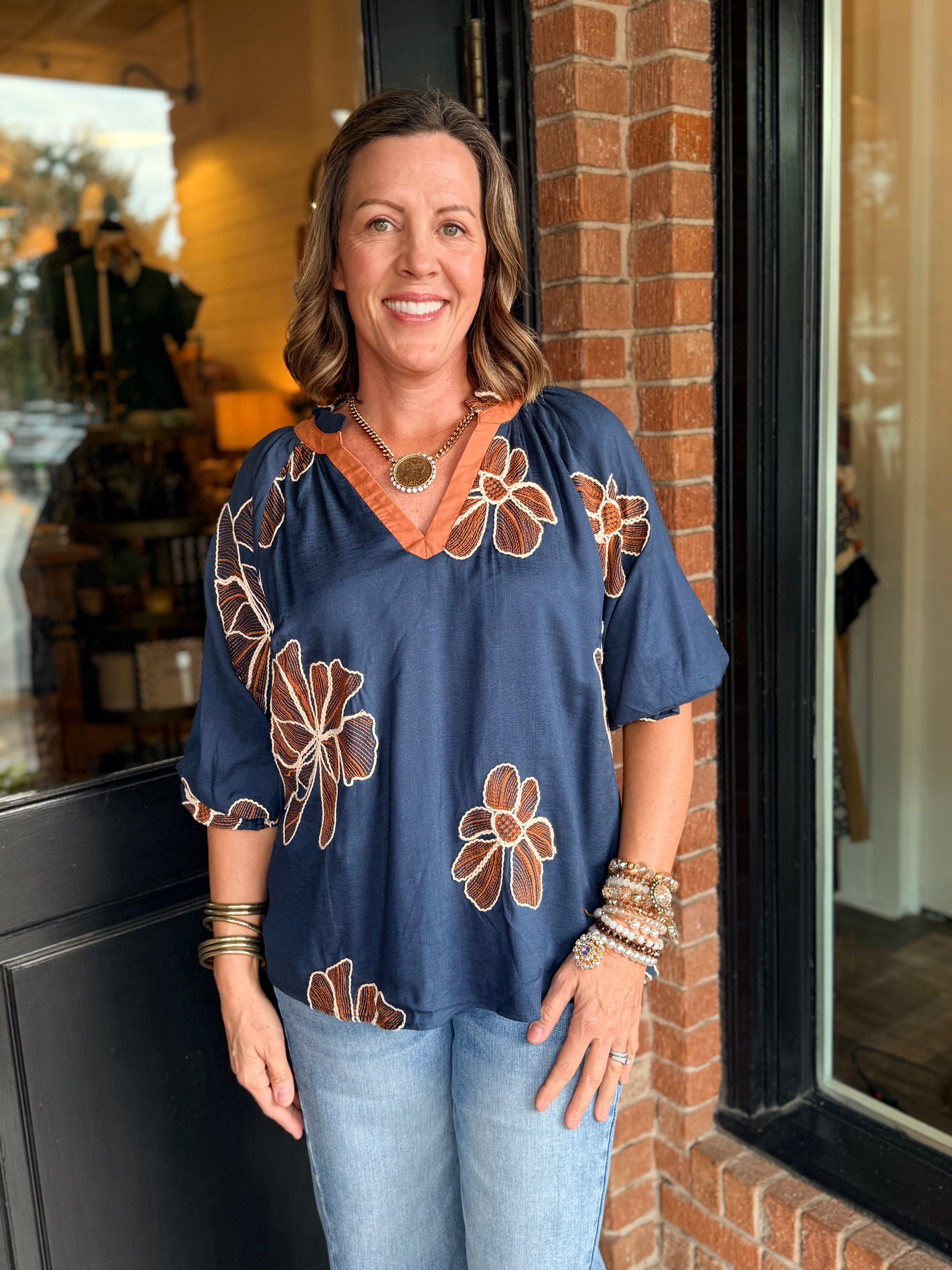 Kimmy Embroidered Top
