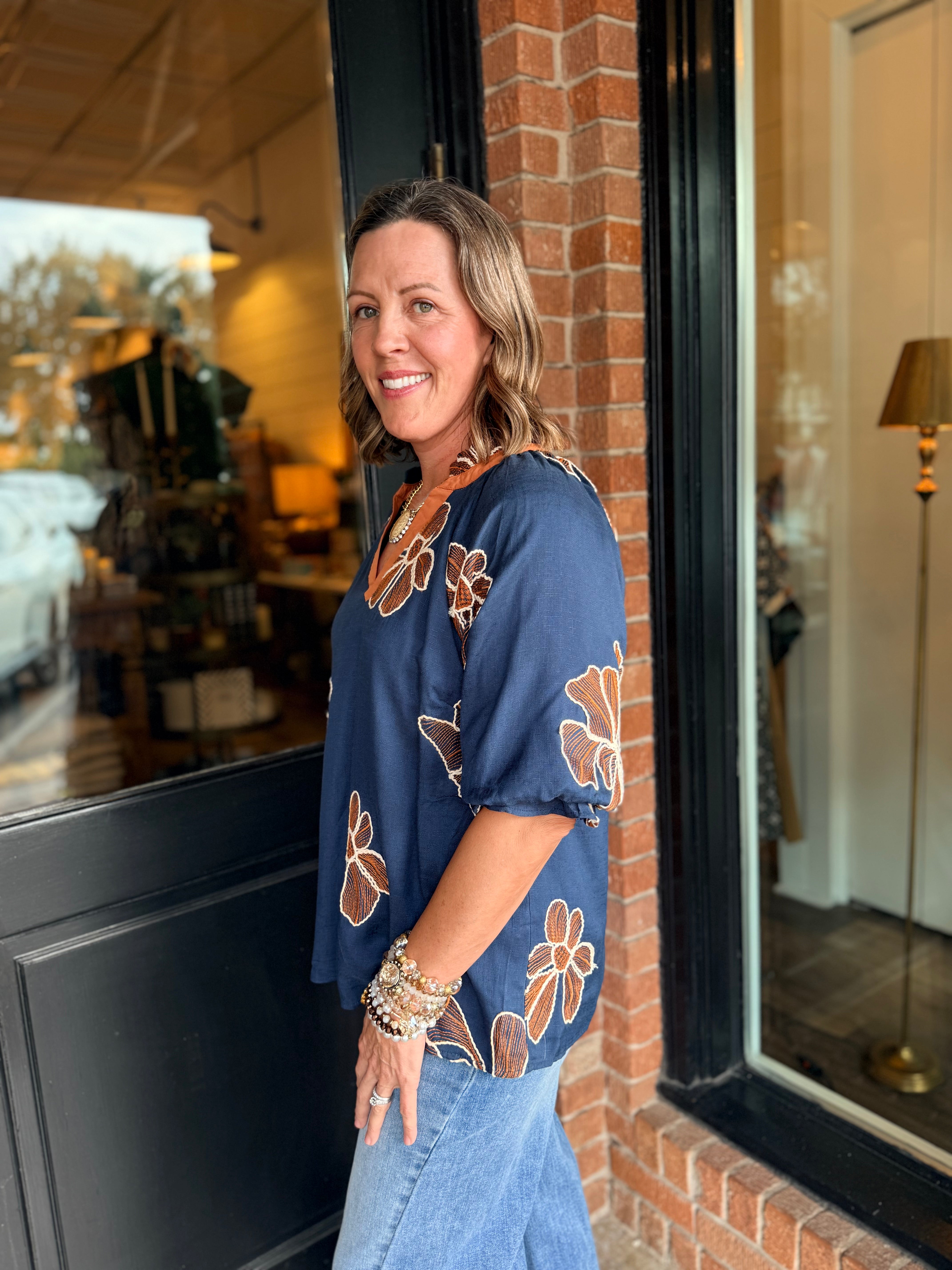 Kimmy Embroidered Top