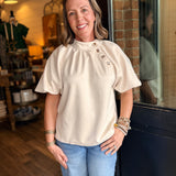 Madeline High Collar Blouse