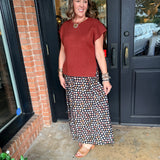 Delta Polka Dot Maxi Skirt