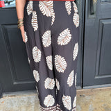 Callie Mix Leaf Print Pants