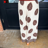 Callie Mix Leaf Print Pants
