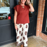 Callie Mix Leaf Print Pants