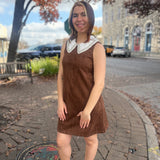 Margot Contrast Collar Mini Dress