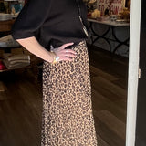 Olivia Leopard Print Midi Skirt