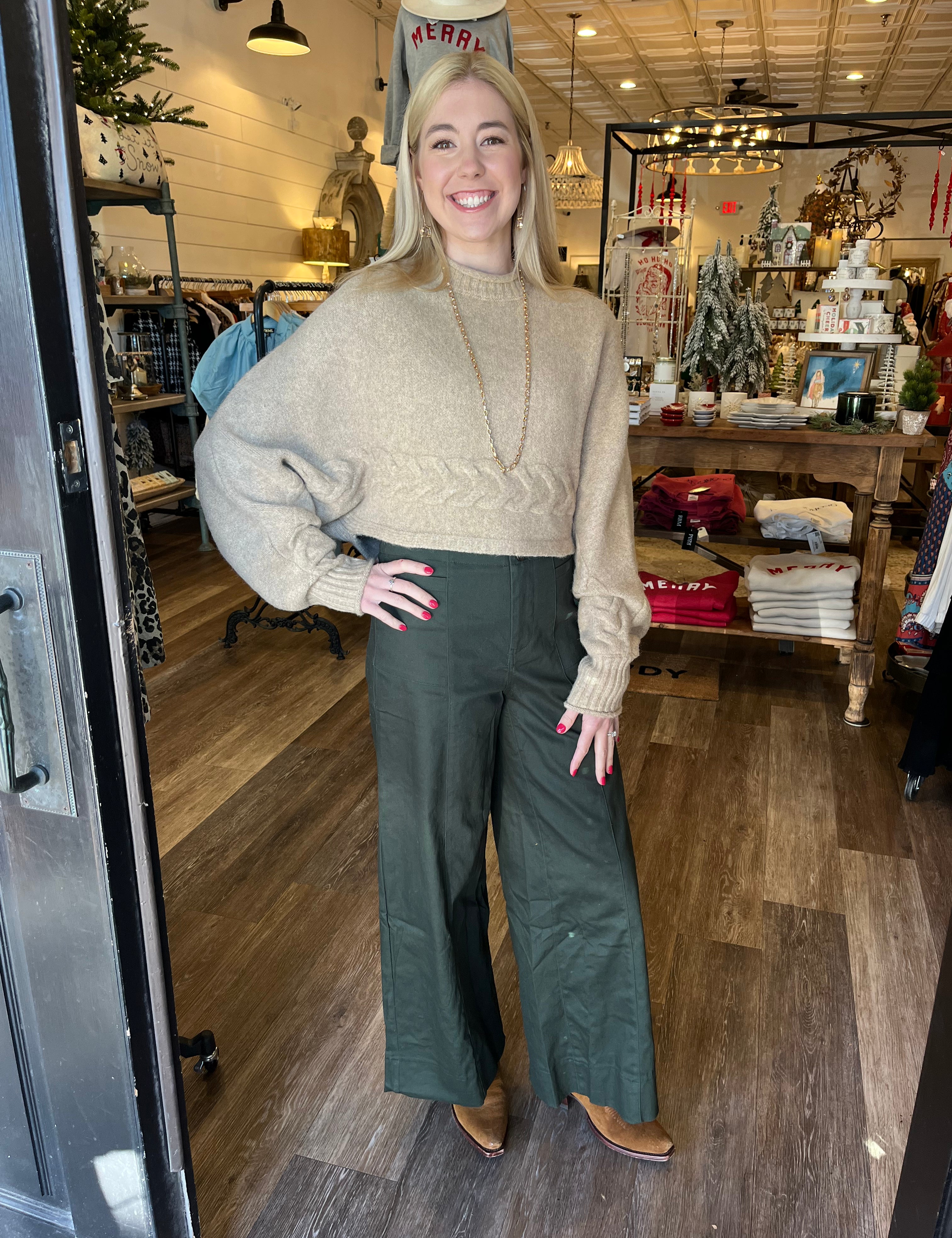 Abby Dark Green Pants