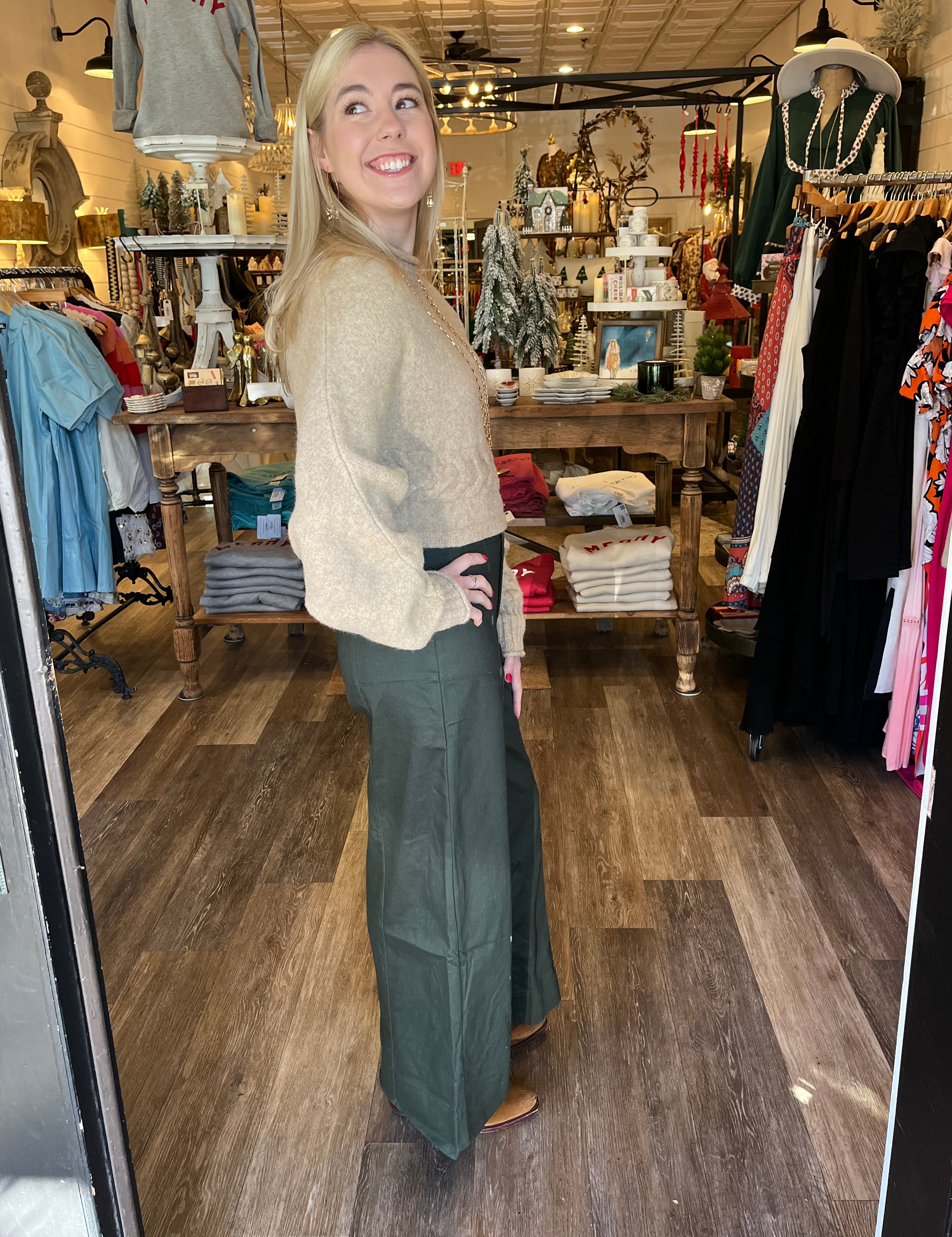 Abby Dark Green Pants