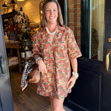 Brandy Floral Shirt Dress