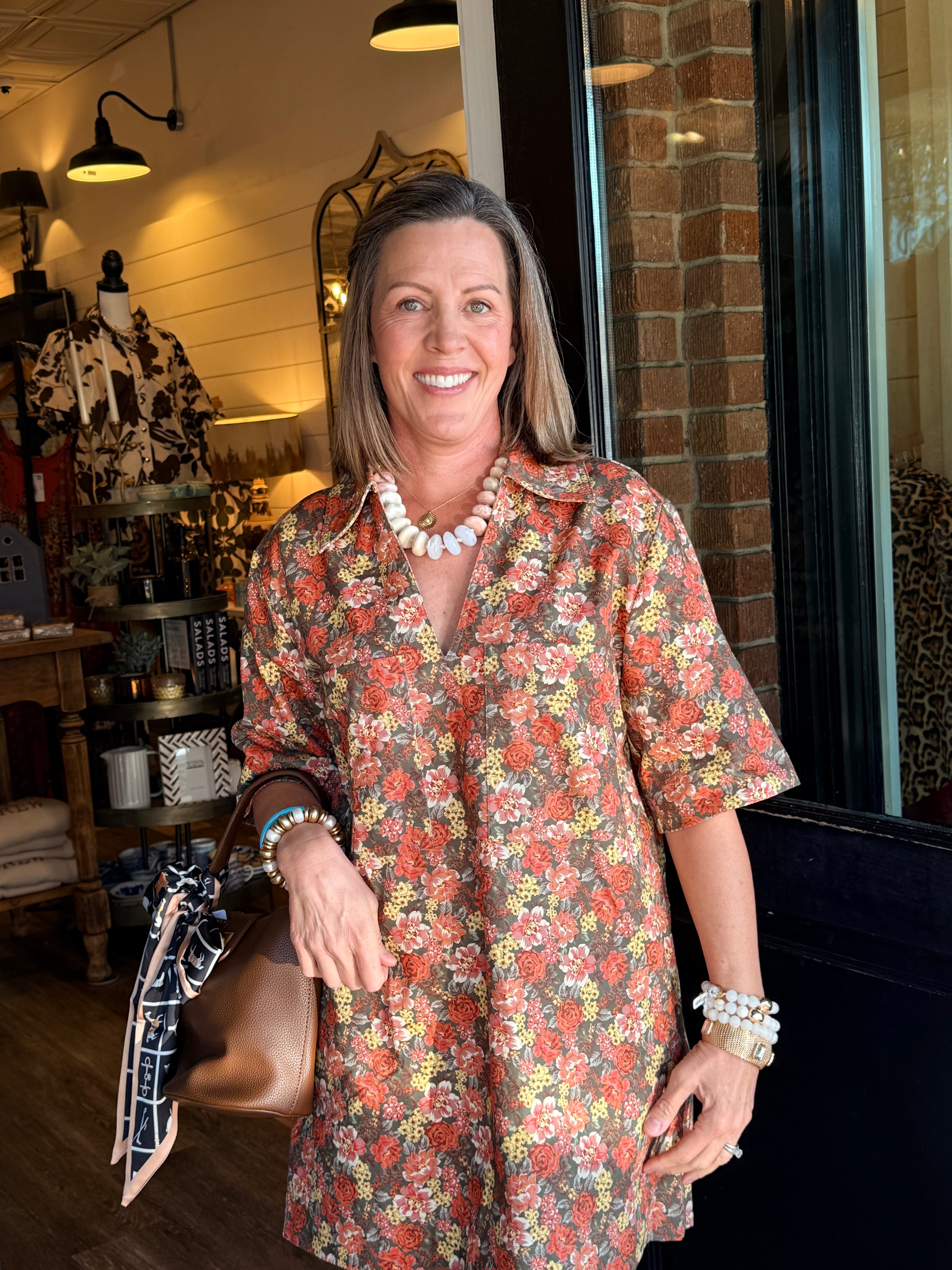 Brandy Floral Shirt Dress