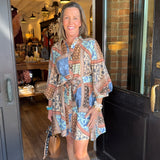 Lizzy Patchwork Mini Dress