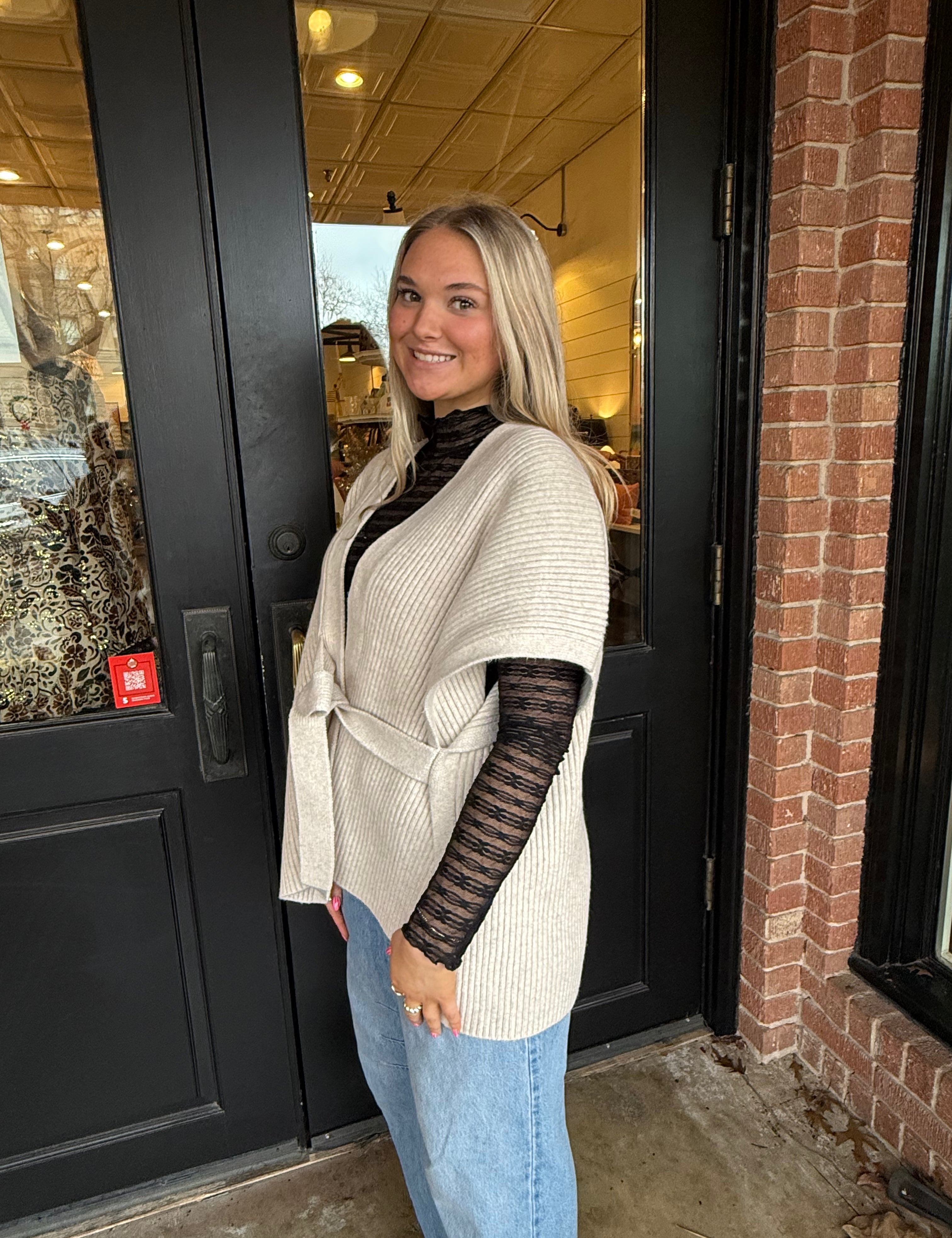 Lyla Sleeveless Knit Cardigan