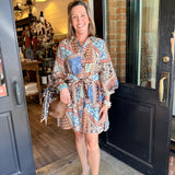 Lizzy Patchwork Mini Dress
