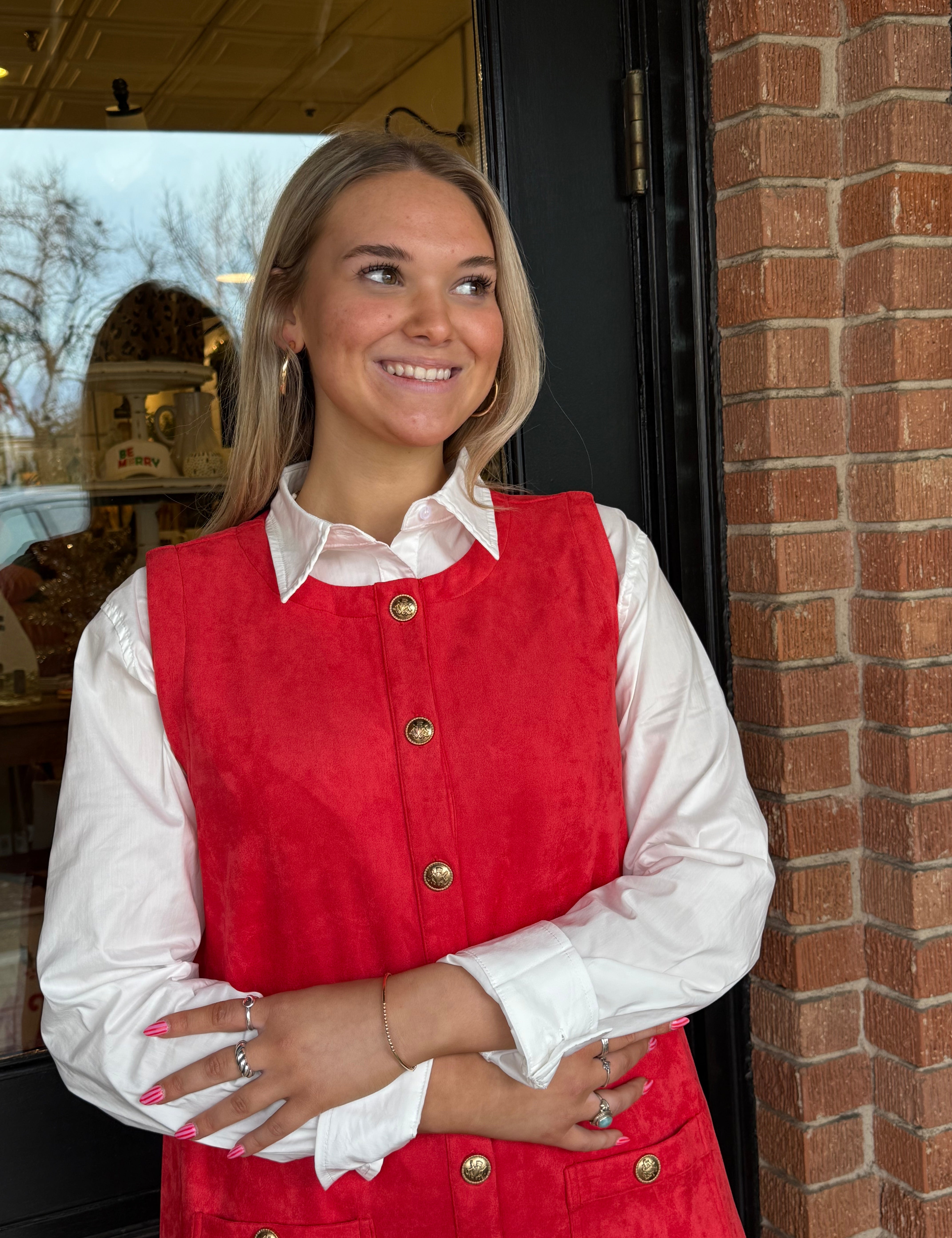 Stella Sleeveless Suede Dress