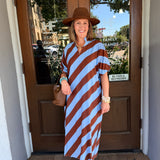Belinda Diagonal Stripe Dress