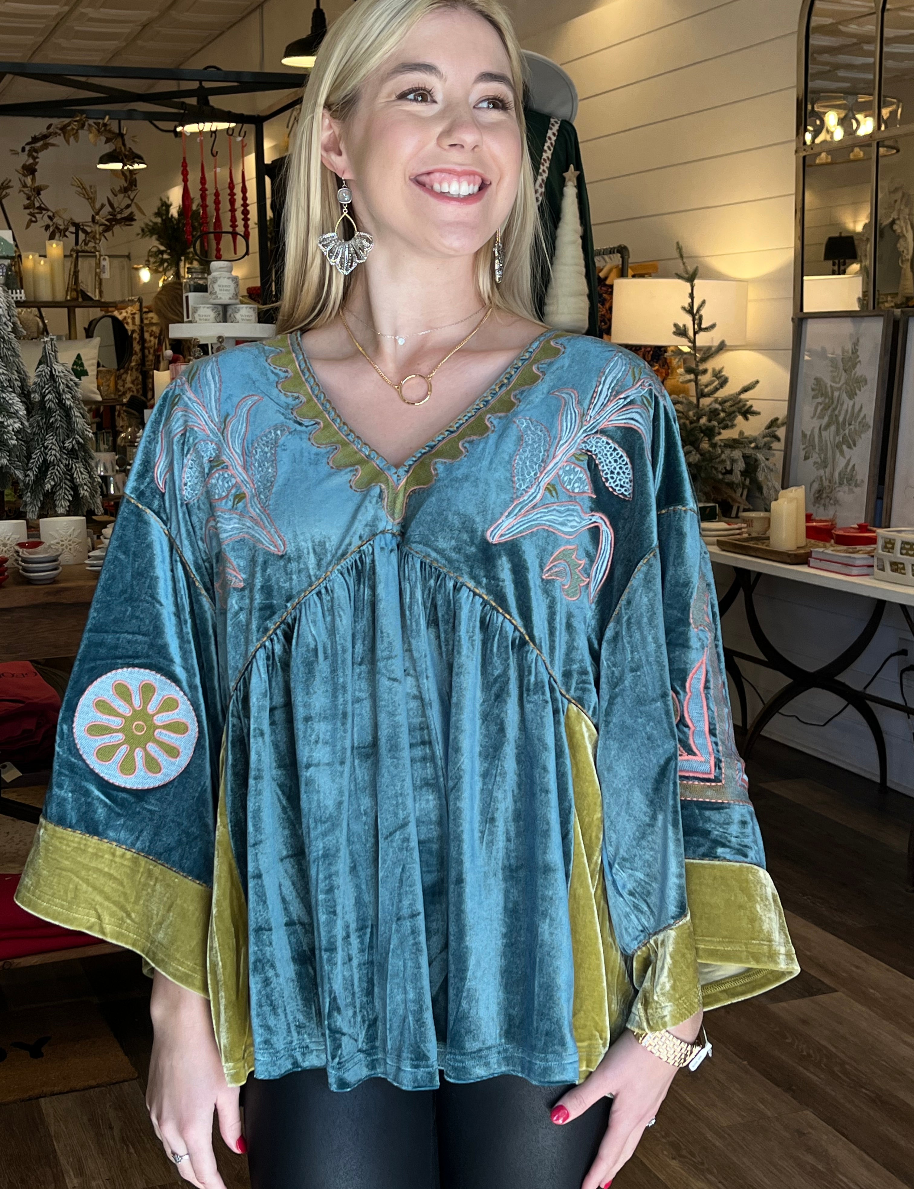 Bridget Velvet Boho Top