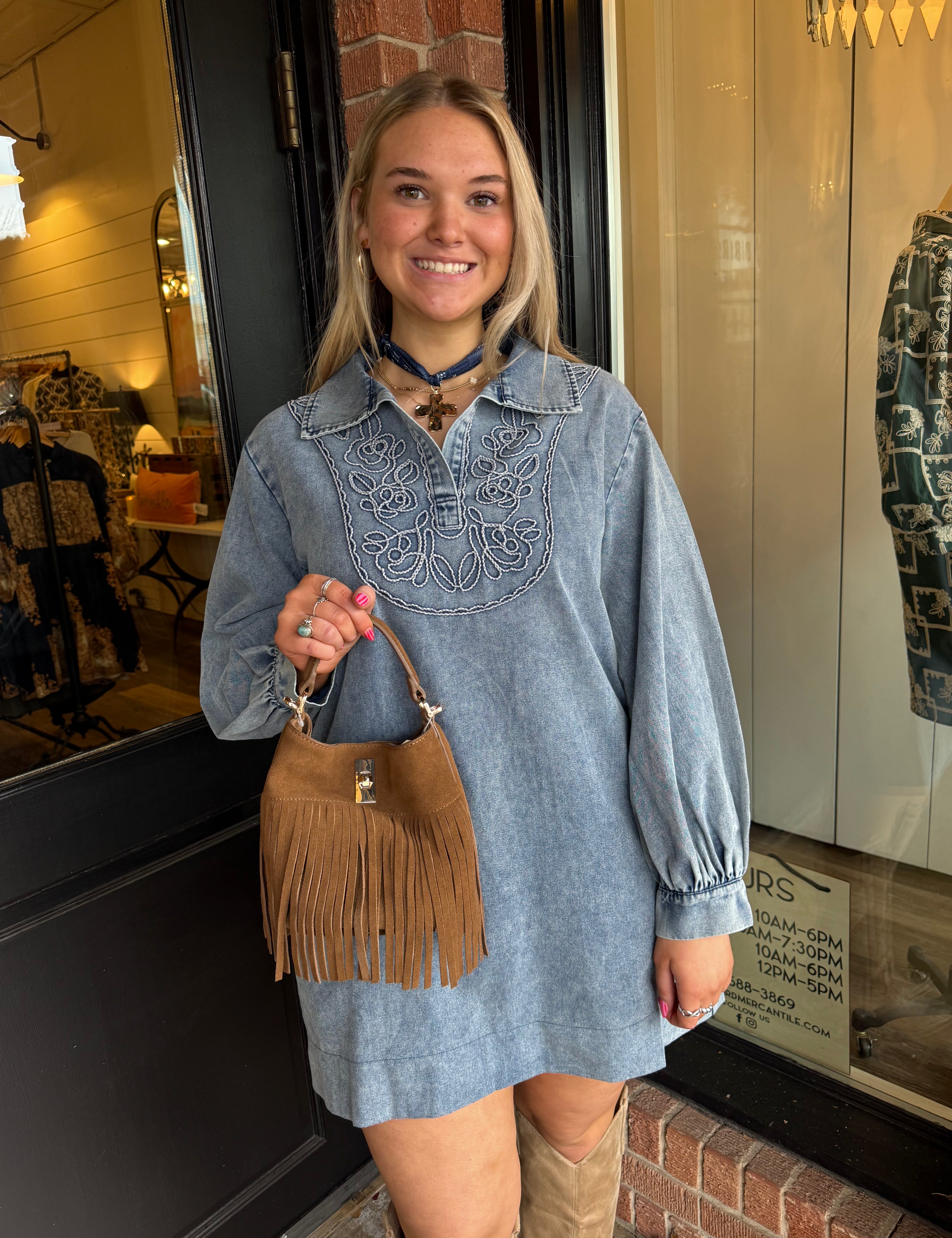 Jodi Denim Mini Dress