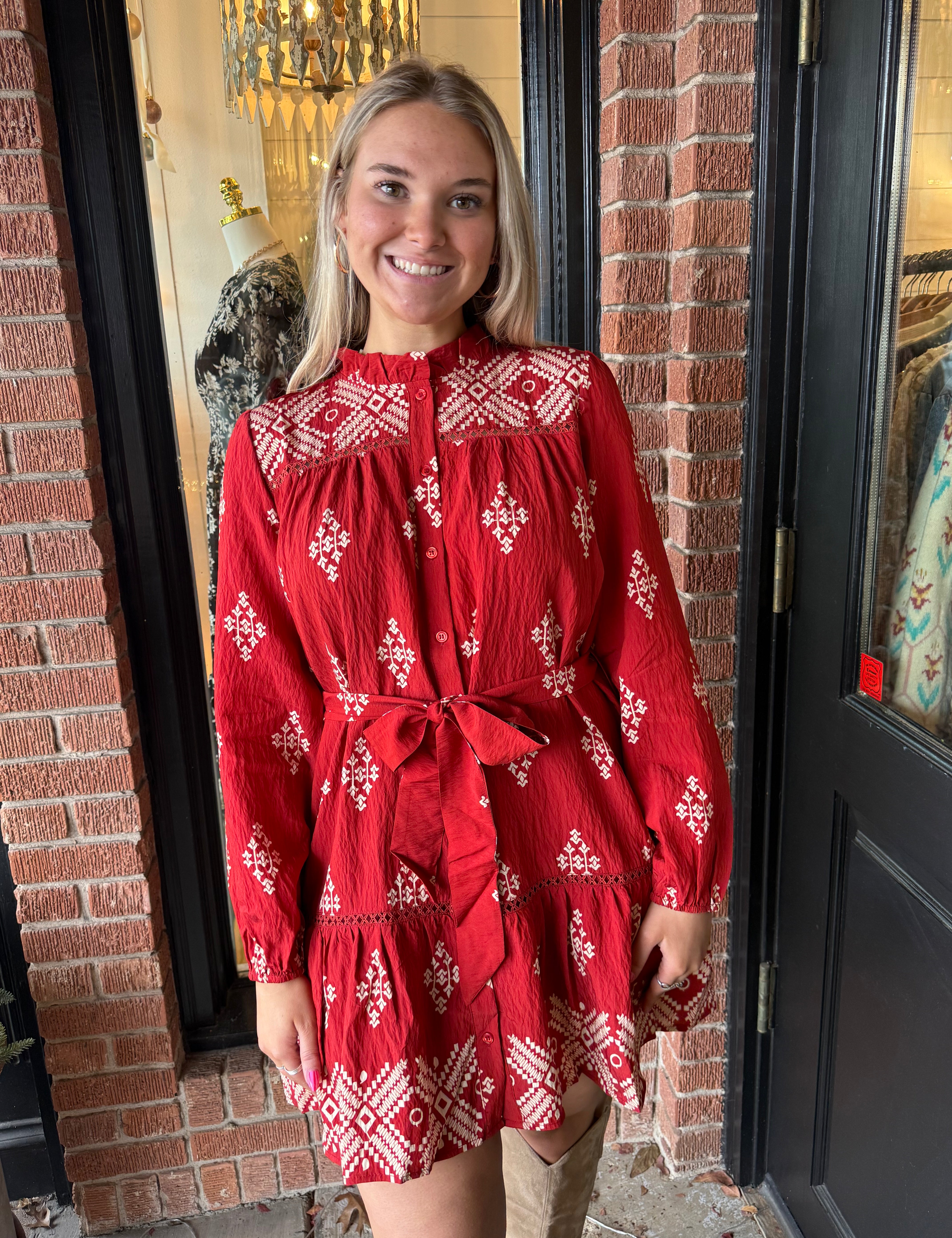 Shirley Abstract Mini Dress