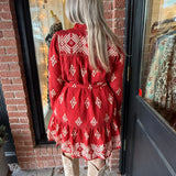 Shirley Abstract Mini Dress