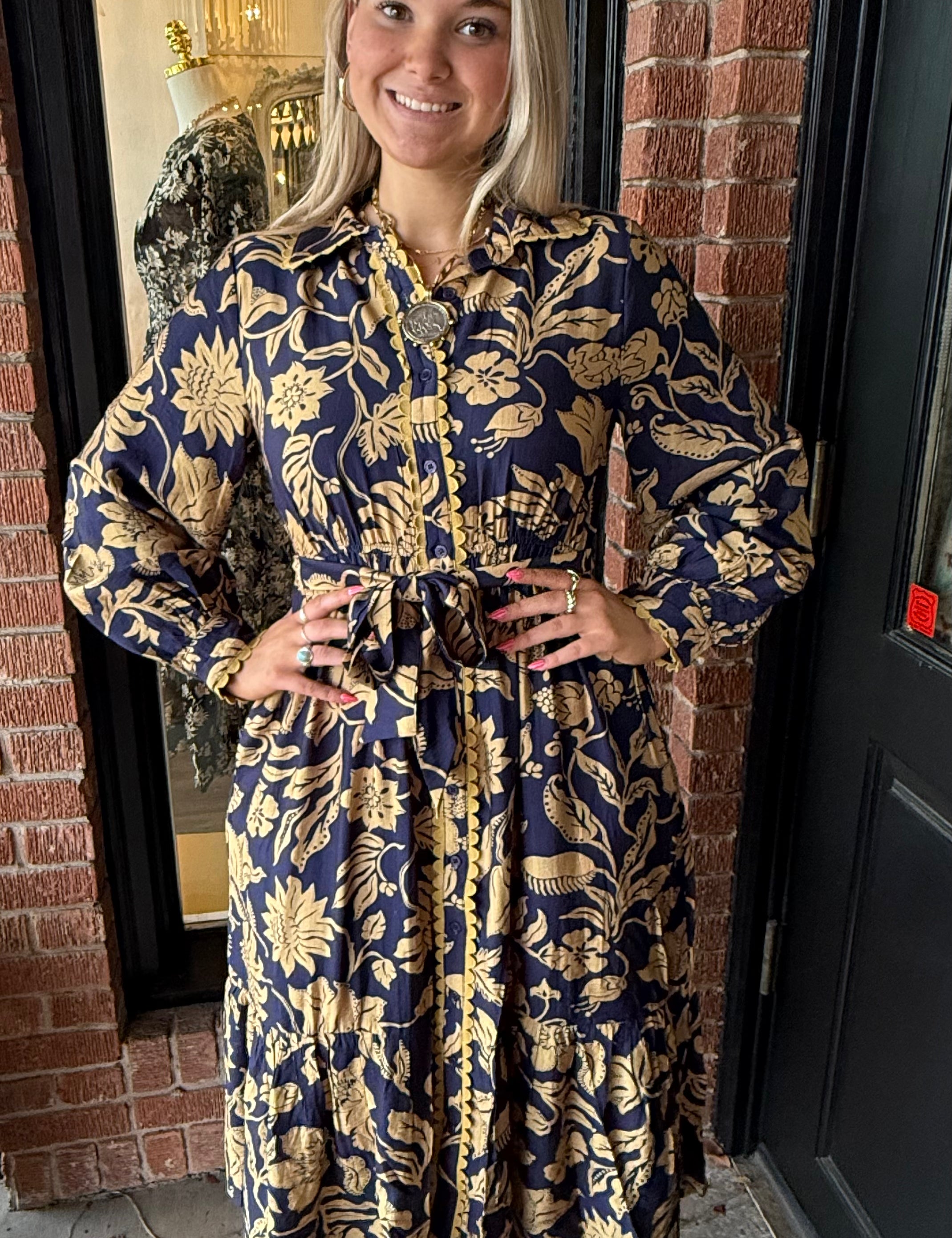 Randi Blue Midi Dress