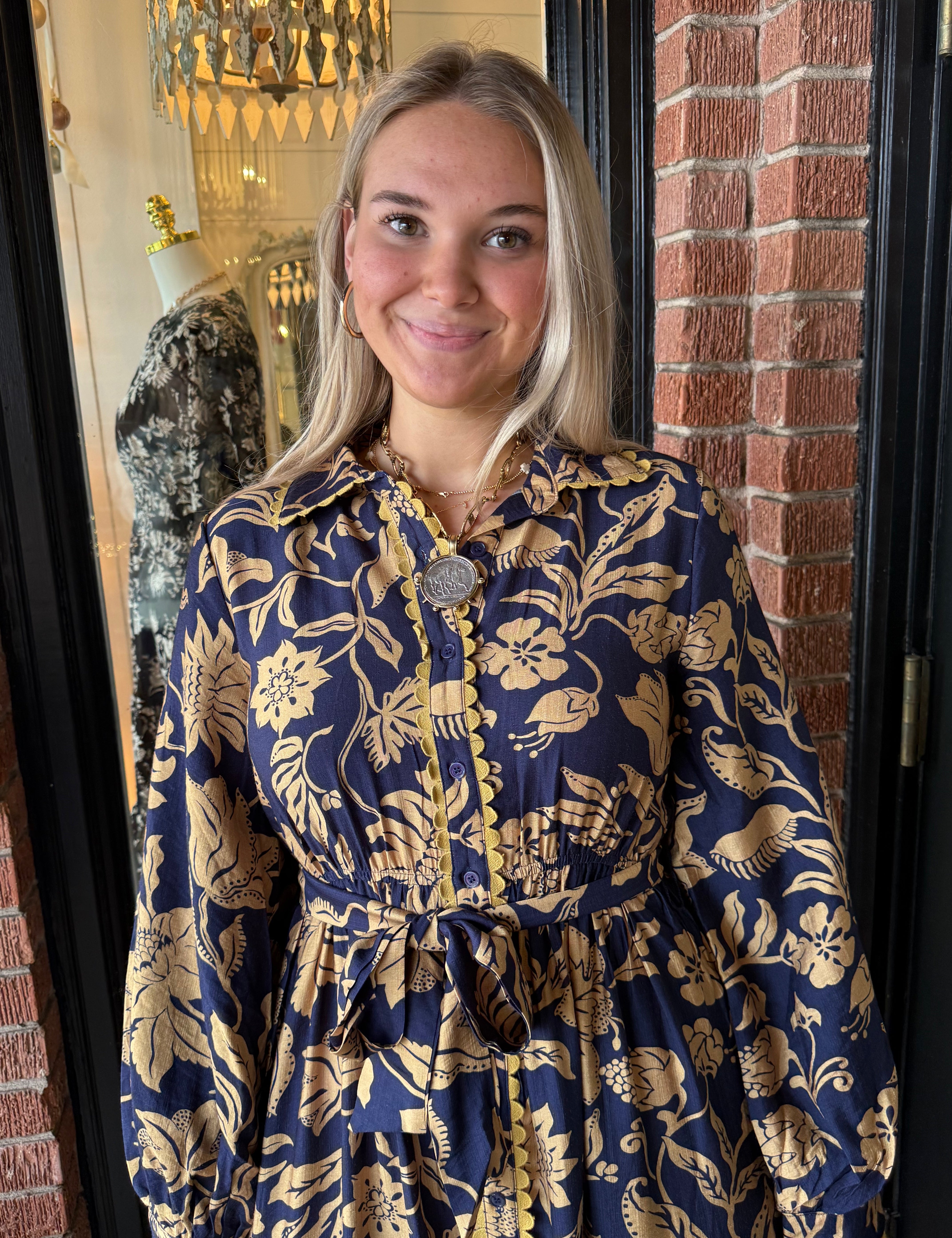 Randi Blue Midi Dress