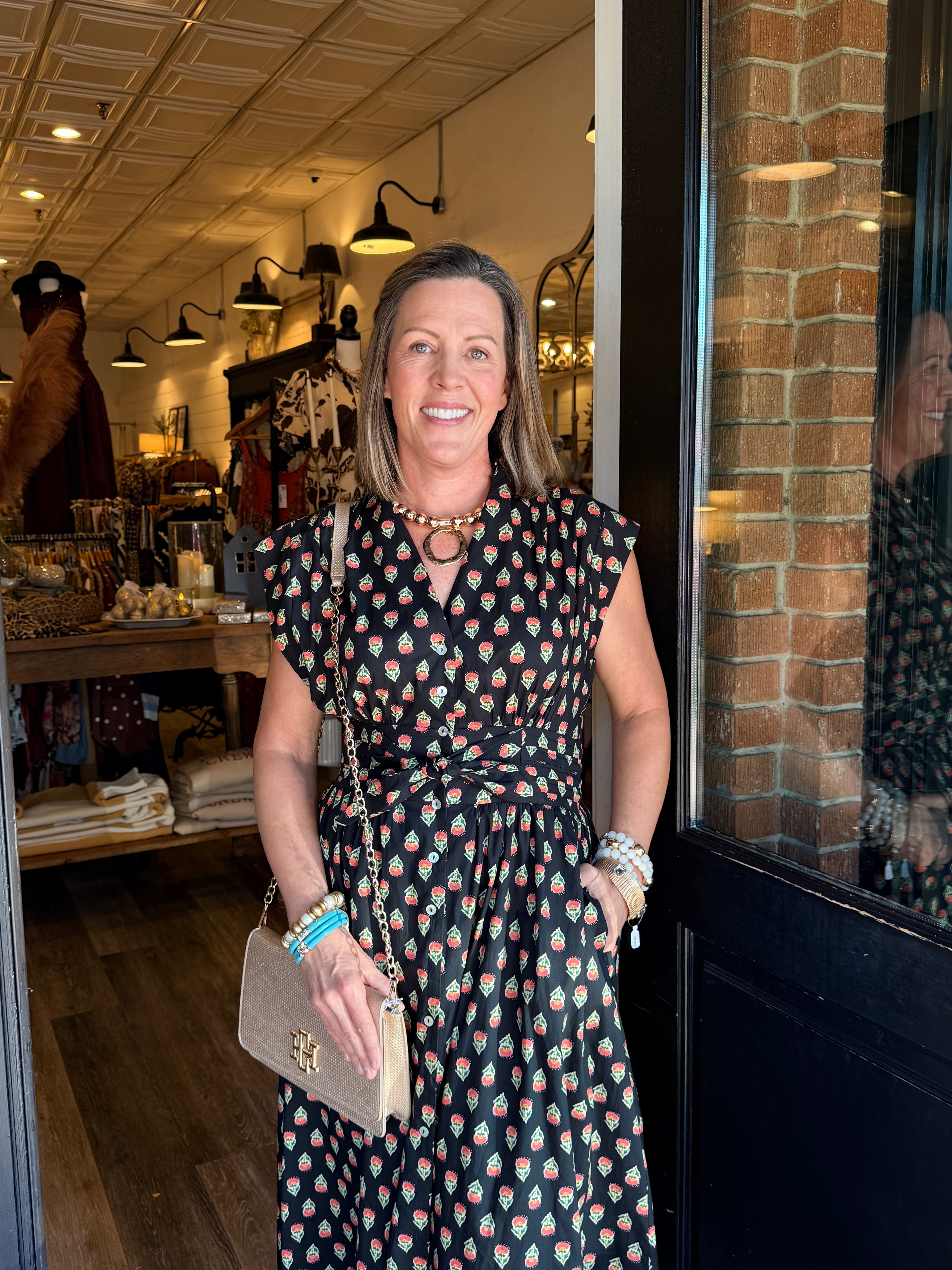 Sawyer Print Midi Dress