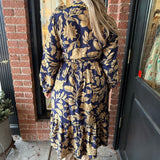 Randi Blue Midi Dress