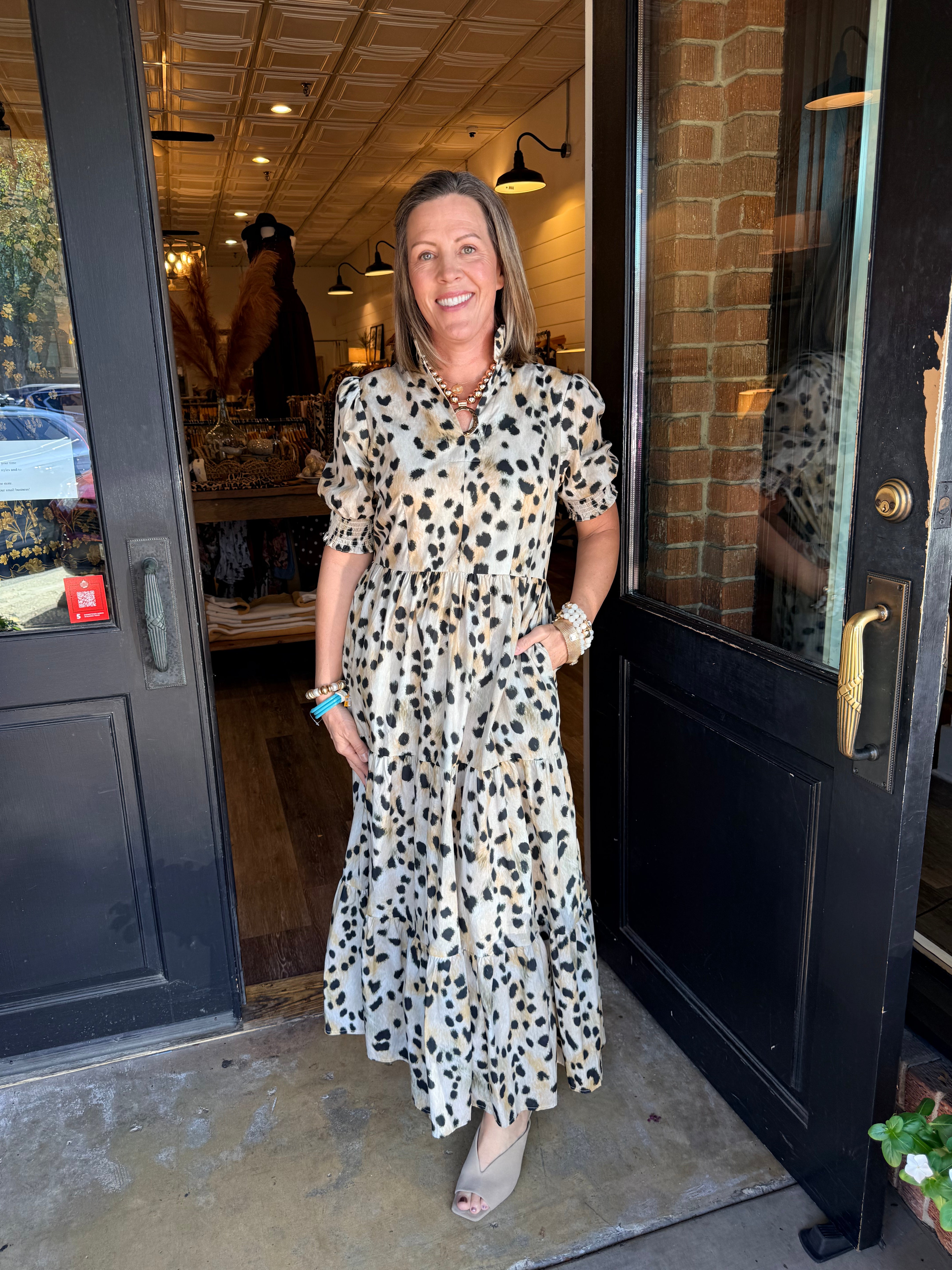 Alley Animal Print Maxi Dress
