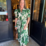 Willa Floral Belted Midi Dress