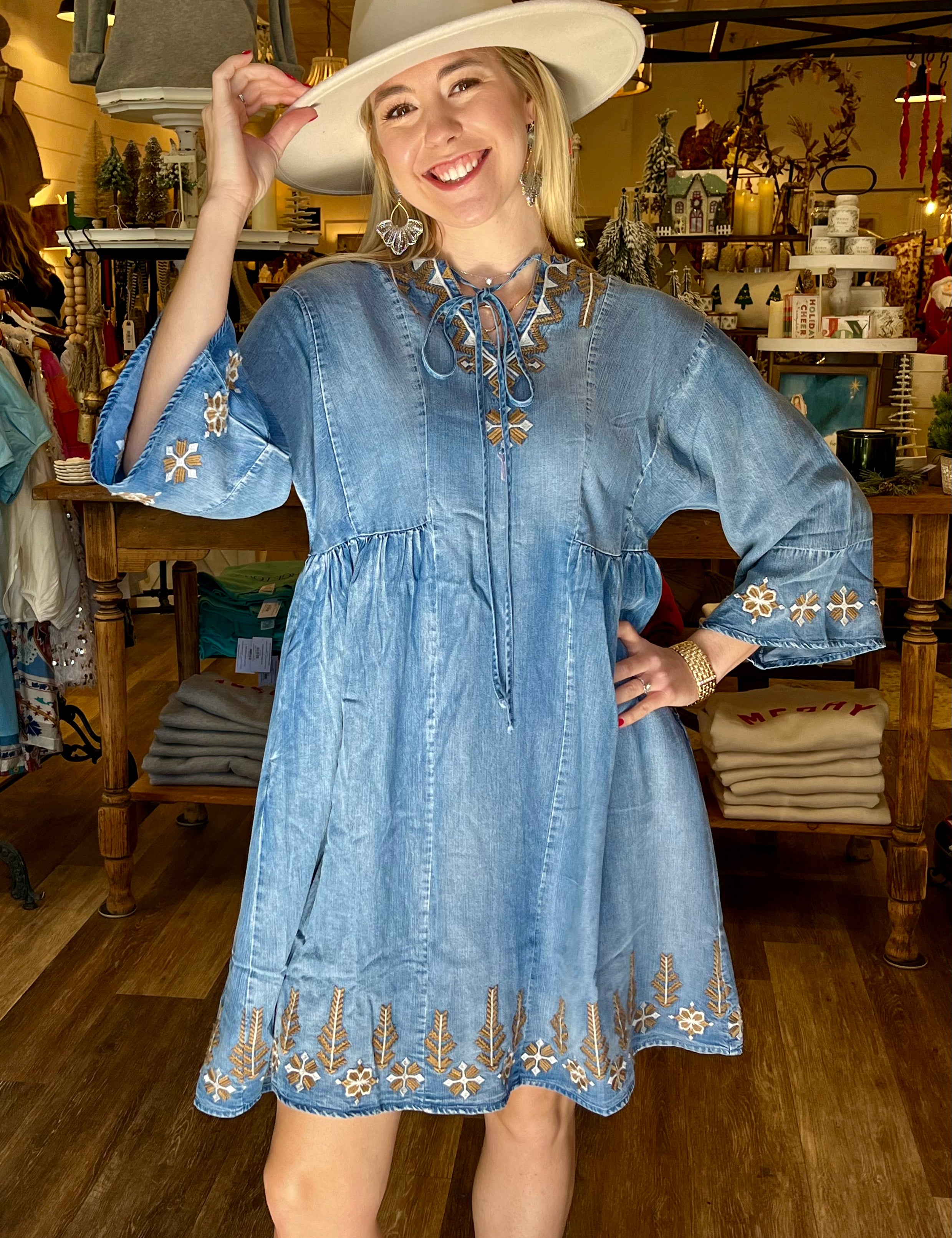 Janie Embroidered Dress