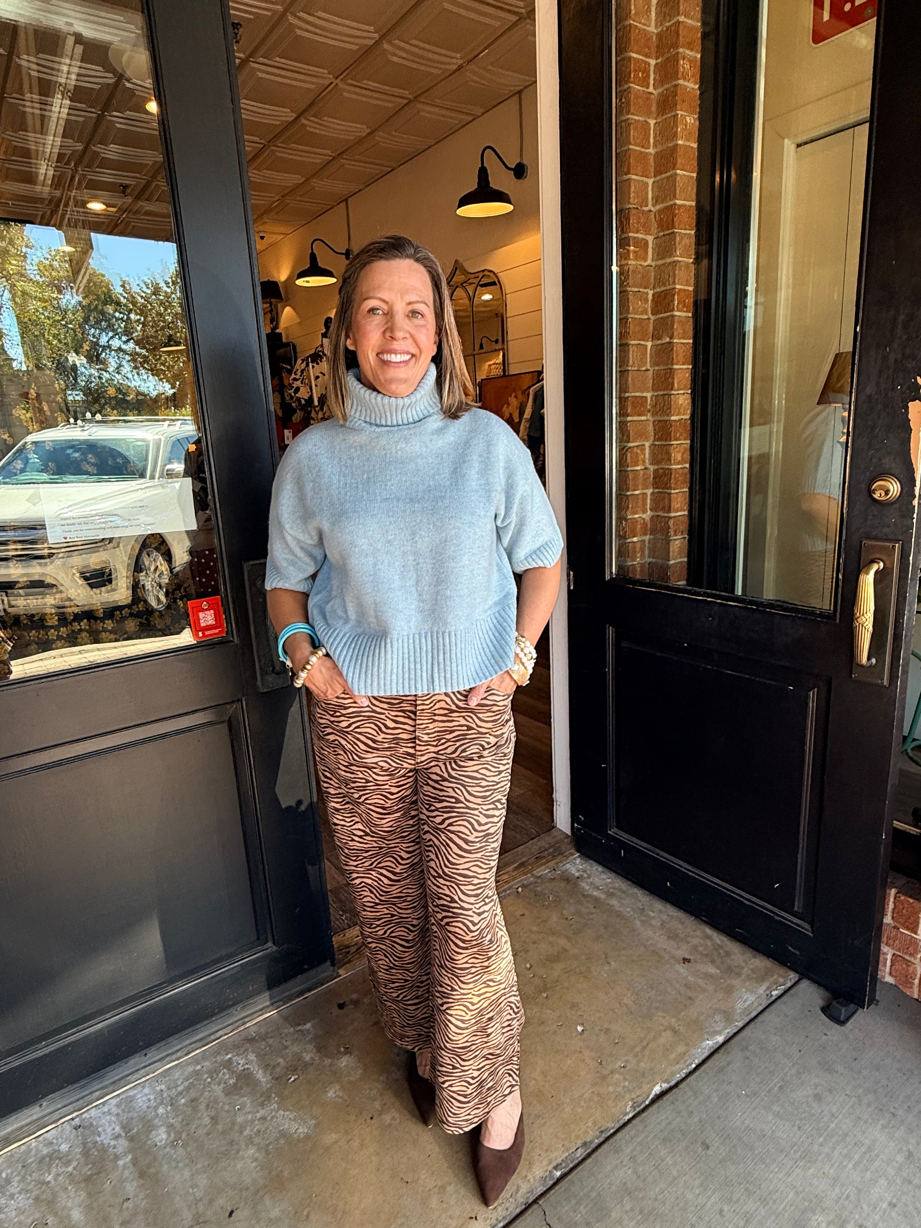 Harper Zebra Wide Leg Pants