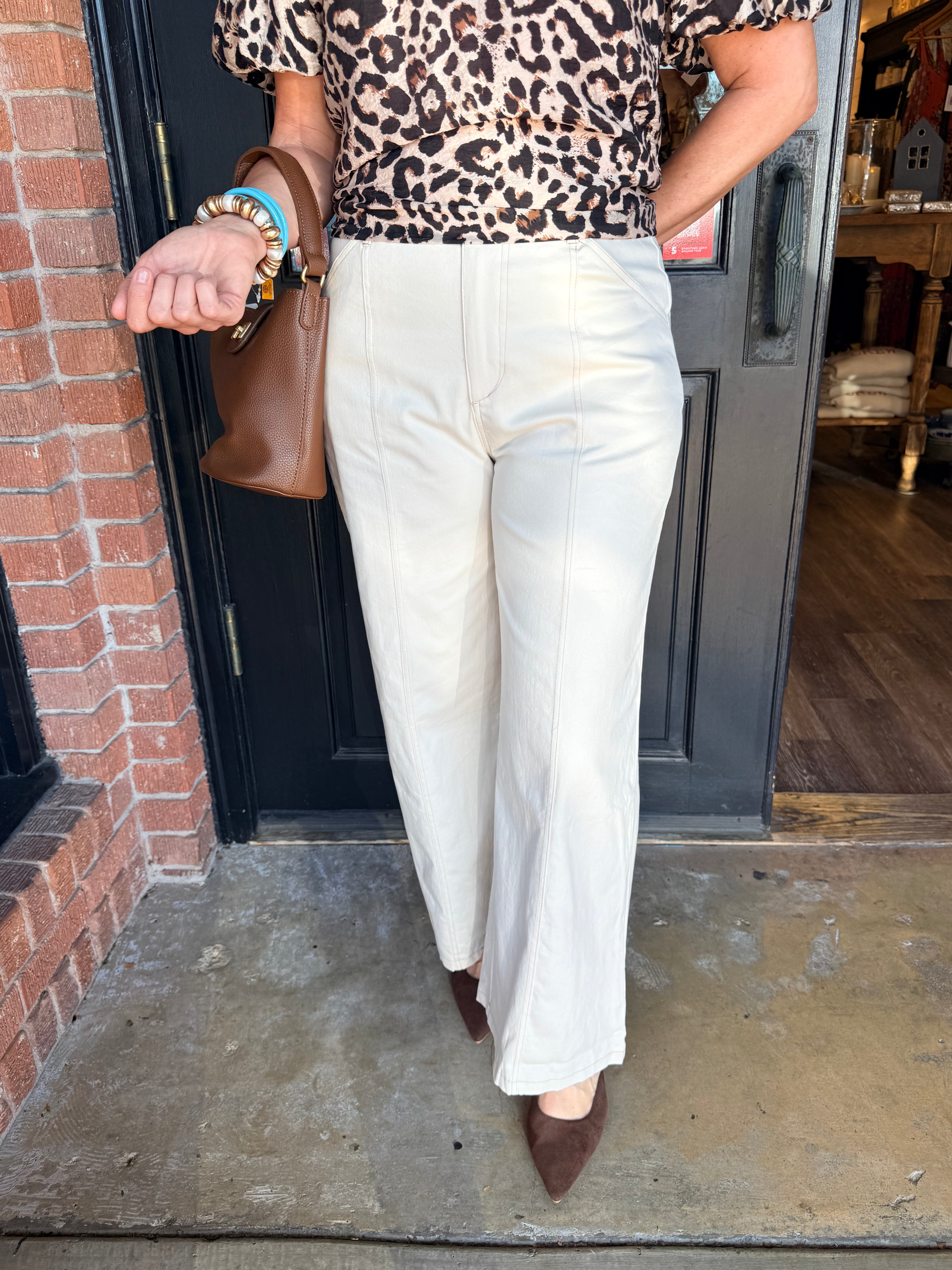 Jerry High Rise Stitch Pants